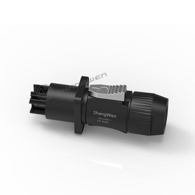 Male 3 Pin Waterproof Power Connector Outdoor With Black Output