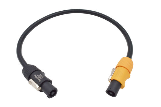 Male 3 Pin Waterproof Power Connector Outdoor With Black Output