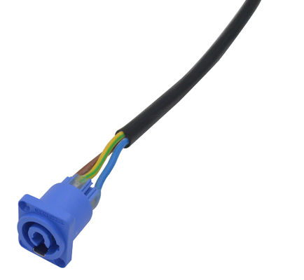 Ip44 Industrial Power Female Connector Indoor Use Blue Input