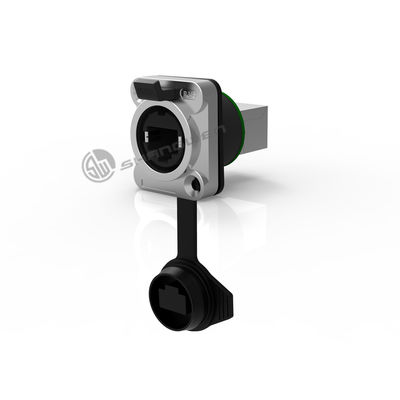 Ethernet 8 Pin Waterproof Connector Socket Female Connector Rj45