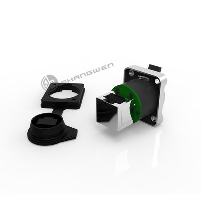Audio Industrial Rj45 Female Connector Waterproof Panel Mount