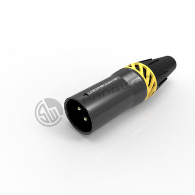 Small XLR Power Connector Outdoor Waterproof 3 Pin Male Plug Connector