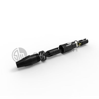 Audio Female 5 Pin Plug Connector XLR Indoor Use Black Shell