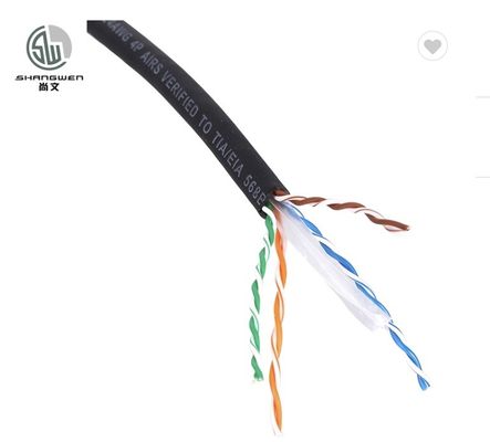 Flexible Soft Cat6a Cat6 Ethernet Patch Cable 24awg Antifreeze Engineering Level UTP Cable