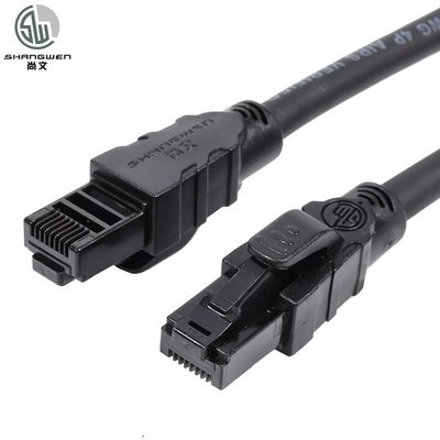 Flexible Soft Cat6a Cat6 Ethernet Patch Cable 24awg Antifreeze Engineering Level UTP Cable