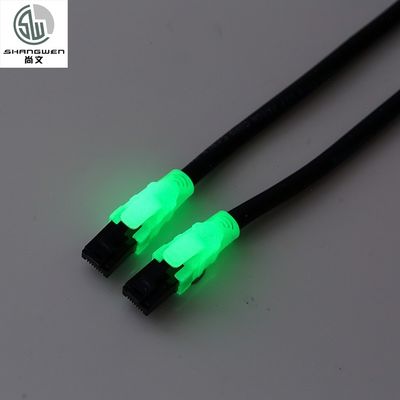 Luminous Ethernet Patch Cable 4P PVC LSZH Jacket High Speed Copper Cable