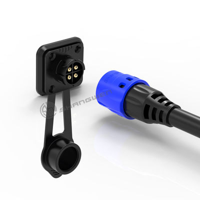 IP67 M19 Connector 4 Pin  Waterproof Female Connector For industrial Solder Cable