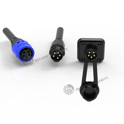 Multiple 5 Pin Male Plug Connector IP67 M19 Series Self Locking System