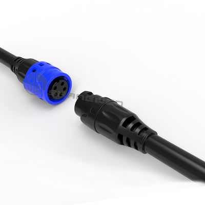 M19  Power Connector IP67 Self Locking Industrial 5 Pin Female Connector
