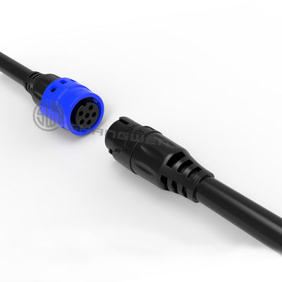 M19 Female Electrical Plug Connector IP67 6 Pin Waterproof Connector Industrial