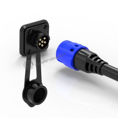 M19 Female Electrical Plug Connector IP67 6 Pin Waterproof Connector Industrial