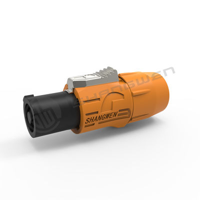 Stable Plastic Waterproof Powercon Male Connector Industrial Electronics Accessories