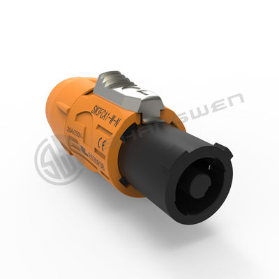 Stable Plastic Waterproof Powercon Male Connector Industrial Electronics Accessories