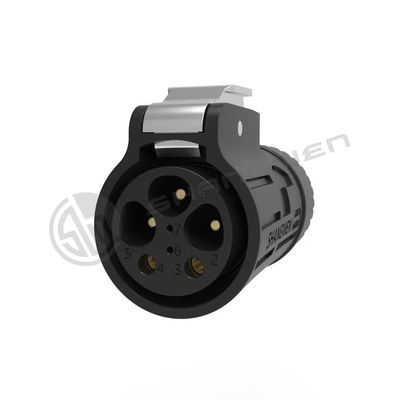 Outdoor 6 Pin IP67 Power Connector Dustproof Waterproof Powercon