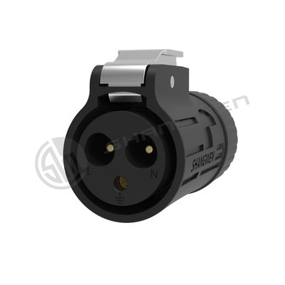 Black 3 Pin IP67 Power Connector 3 Core Audio Video Connectors