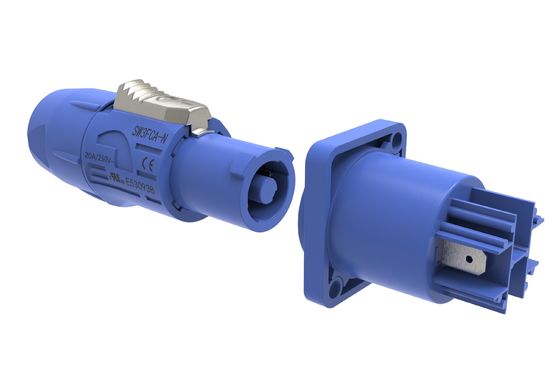 IP44 Indoor Circular Power Connector Male Plug Powercon Electrical