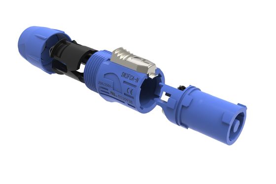 IP44 Indoor Circular Power Connector Male Plug Powercon Electrical