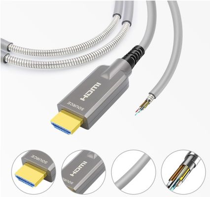 Armored Optical Fiber HDMI2.1 HD Cable Drum 8K 120Hz TPU Covered Cable for Audio Video TV Protect Shell Cable Reel