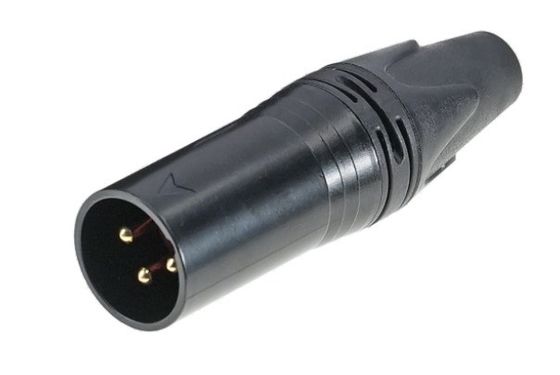 Outdoor Audio Video Connector Waterproof 3 Pin XLR Plug With Female Gender