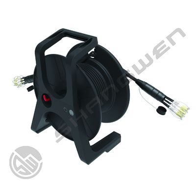 4 6 8 CH TPU Armored Jumper LC FC SC ST Multimode Fiber Optic CL3 Network Cable Cores OM2/ OM3/OM4 Cable Reel Drum