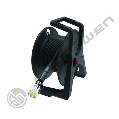 4 6 8 CH TPU Armored Jumper LC FC SC ST Multimode Fiber Optic CL3 Network Cable Cores OM2/ OM3/OM4 Cable Reel Drum