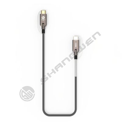 HD Link Port  Fiber Optic 2.1 HD Cable TPU Shell Stainless Steel 304 Armored Tube Silicon Line Chip  4K 60Hz 8K 144Hz OD:6.0mm