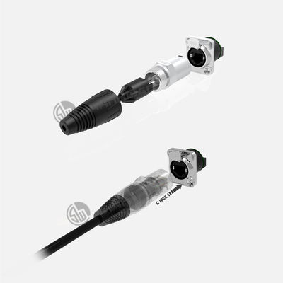 8 Pin RJ45 Female Connector Indoor Double Row Type D Style Plug Signal Audio Video Equipment RJ45 Ethernet Splitter Connector
