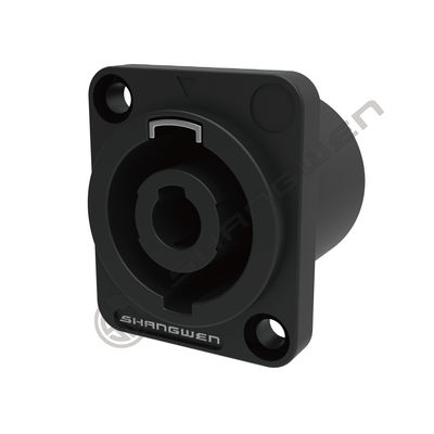 D-Shape 4-Pin Industrial Electronics Loudspeaker Chassis Latch Lock Plastic Copper Male Bronze Pillar Speaker Connector