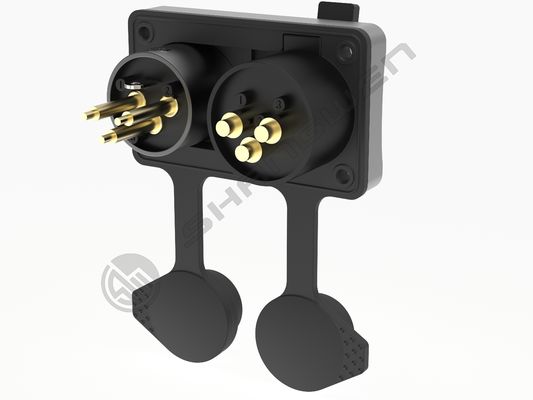 Outdoor 2-XLR 3-Pin Female  Metal AV XLR 3 Pole Male Socket Connector 3 Pin Panel Mount XLR Socket Outdoor AV Equipment IP65