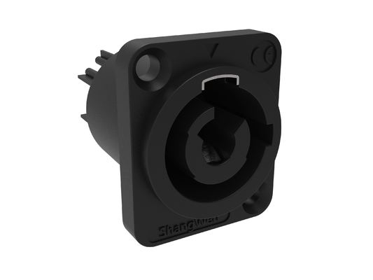 Shangwen Outdoor Use Powercon Ip65 Connectors Black Output 3 Pin Male Power Connector