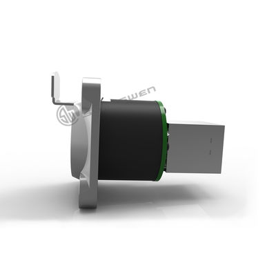 Shangwen Indoor 8 Pin RJ45 Plug Industrial Ethernet Connector RJ45 Panel Mount Socket Signal Network Connector 8p8c Female Panel