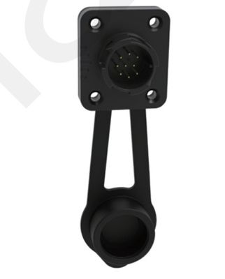 M19 Series Industrial 9 Pin Female Male Plug Signal Connector Black Push-Pull Self-Locking 9 Pin Industrial Connectors