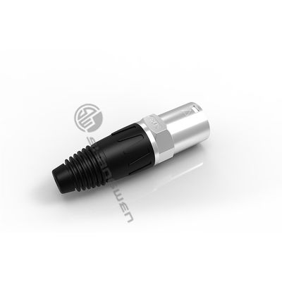 IP44 Ethernet Chassis Connector 8 Pin Male Rj45 เครื่องเชื่อมสัญญาณ