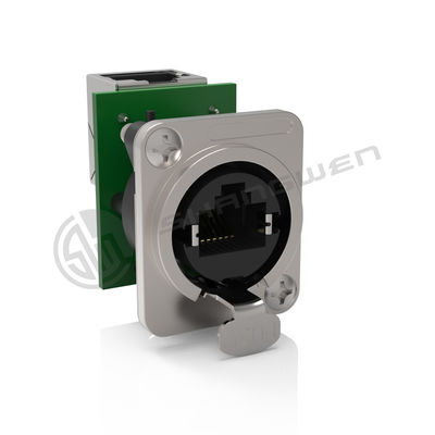 สัญญาณ Rj45 โซคเกตเครื่องเชื่อมสตรี ใช้ภายใน กล่องล็อครูปร่าง D