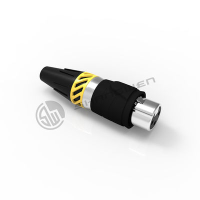 16A สาย XLR เครื่องเชื่อม 3 ปิน กันน้ํา Ip65 เพศหญิง พล็อกภายนอก