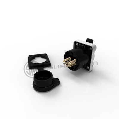 XLR ออดิโอ แพวร์ โซค็อตต่อน้ํา 5 ปิน ไมโครโฟน IP65