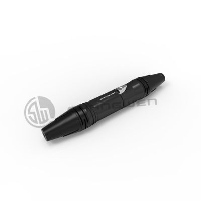 Audio Female 5 Pin Plug Connector XLR Indoor Use Black Shell