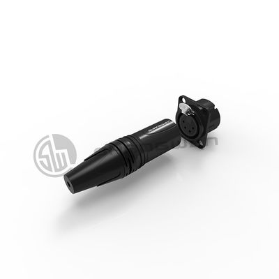 XLR ออดิโอ แพวเวอร์ โซค็อตเมีย โคเนคเตอร์ 4 ปิน ไมโครโฟน IP40