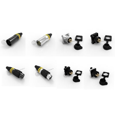 โคเนคเตอร์ XLR กันน้ํา 5 ปิน IP65 ชาย ชาว โคเนคเตอร์โซเกต