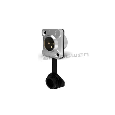 XLR ออดิโอ แพวเวอร์ โซค็อตต่อน้ํา 3 ปิน ไมโครโฟน IP65