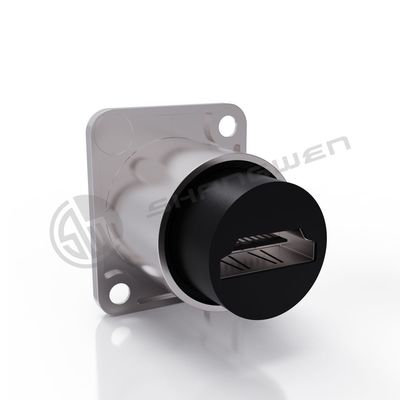 Indoor Outdoor Panel Mount Connector Female Male Ip65 Waterproof Data Cable Connector