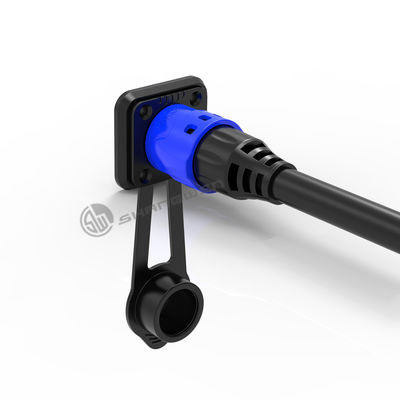 M19 Connector 3 Holes 9 Pin Male Connector Plug Signal power integrated