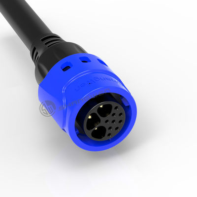 M19 waterproof Connector Self Locking Industrial  Female Connector 3+9 PinSignal power integrated
