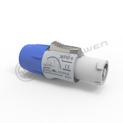 20A 250V เครื่องเชื่อมพลังงานวงกลม ภายใน 3 คอนเนกเตอร์