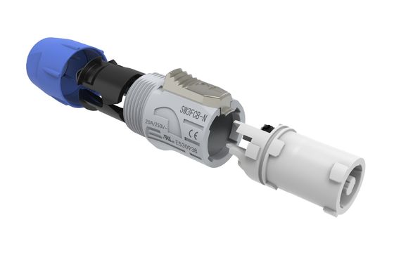 เครื่องเชื่อมแบบกลมกันน้ํา 3 ปิน เครื่องเชื่อมพลังงานกลม เครื่องเชื่อมพลังงานไฟฟ้า Powercon Male PA6 วัสดุ