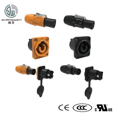 เครื่องเชื่อมจอ LED 250V 3Pin เพศ สีฟ้า LED Powercon เครื่องเชื่อมพัสดุสําหรับอุปกรณ์เสริมอิเล็กทรอนิกส์อุตสาหกรรม