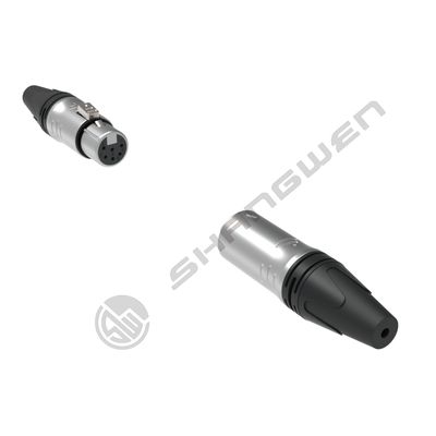 การป้องกัน IP40 ภายใน 6 โพล XLR เครื่องเชื่อมเสียงวีดีโอสําหรับเสียงและวิดีโอมืออาชีพ