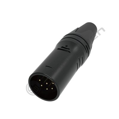 ขั้วต่อเสียงวิดีโอ XLR 6 พิน ขั้วต่อ XLR ภายในอาคารที่ทนทาน พร้อมระดับการป้องกัน IP40