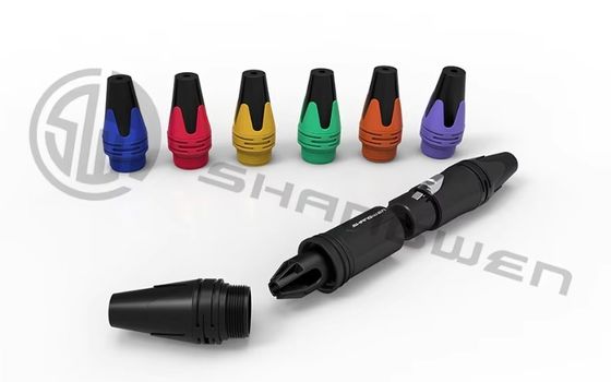 Audio IP40 Protection XLR Mount Connector for Silver 4-Pole Wireless DMX Cable in Industrial Electronics