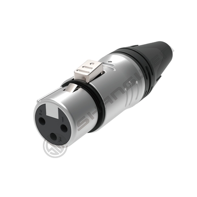 เครื่องเชื่อมพลังงาน XLR ขนาดเล็ก เครื่องเชื่อมต่อสายไฟฟ้าชาย 3 ปิน